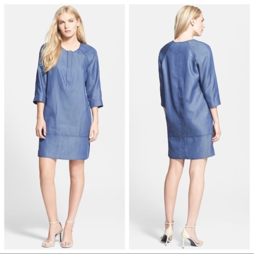 Vince Dark Chambray Shirtdress / Sheath - XS